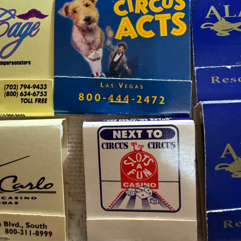Vintage Circus Acts Matchbook